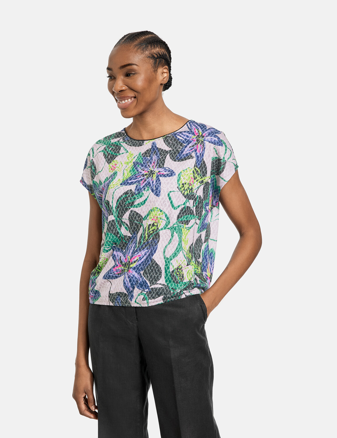 

Топ Gerry Weber Gewirke, цвет Lila/Pink/Grün Druck