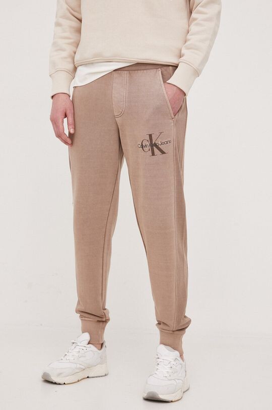 

Спортивные брюки из хлопка Calvin Klein Jeans, коричневый
