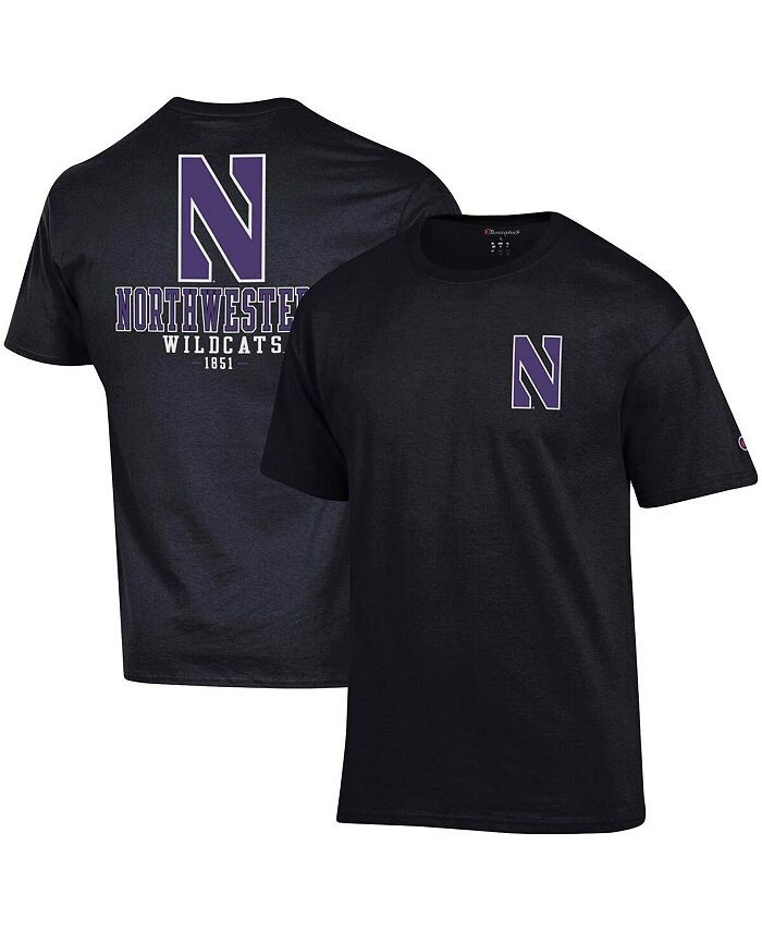 

Мужская черная футболка Northwestern Wildcats Stack 2-Hit Champion, черный