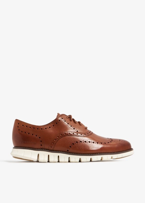 

Оксфорды Cole Haan ZERØGRAND Wingtip, коричневый