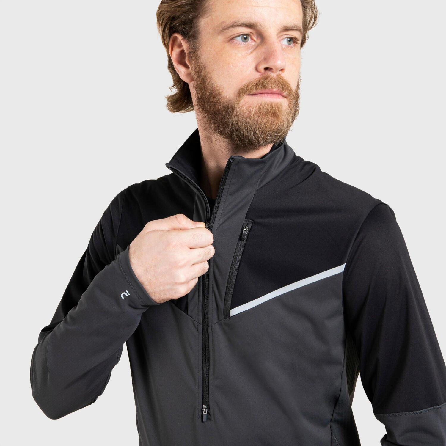 

Джерси Softshell с длинными рукавами Decathlon Trail Running Evadict, серый