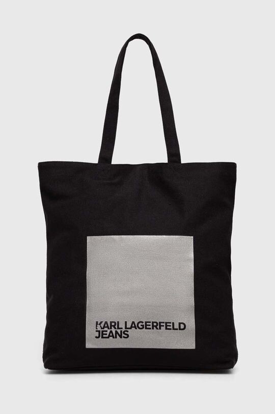 

Хлопковая сумочка Karl Lagerfeld, черный