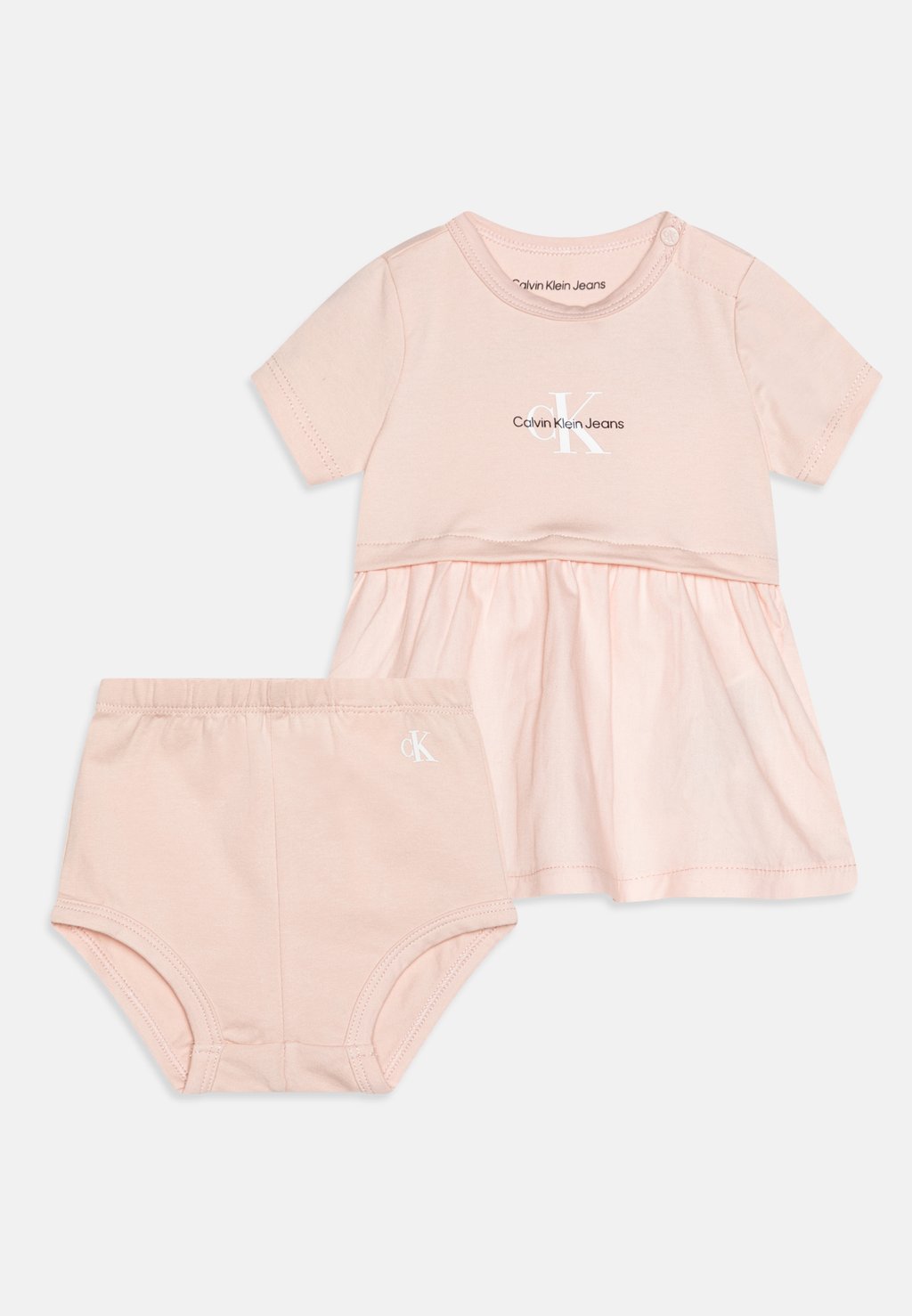 

Платье из джерси BABY MONOGRAM LOGO MIX MEDIA DRESS Calvin Klein Jeans, цвет sepia rose