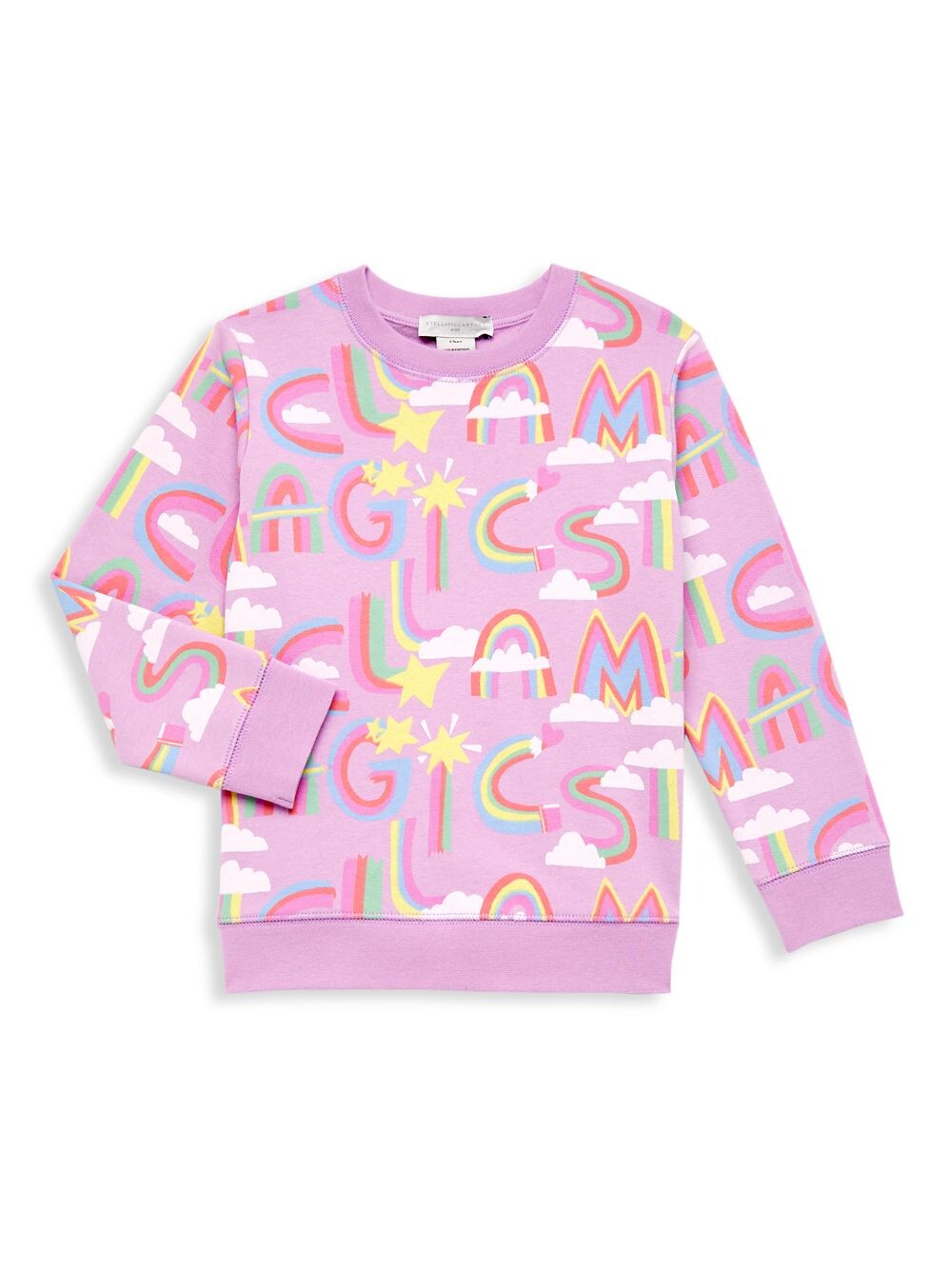 Толстовка Stella Magic для маленьких девочек и девочек Stella McCartney Kids, фиолетовый