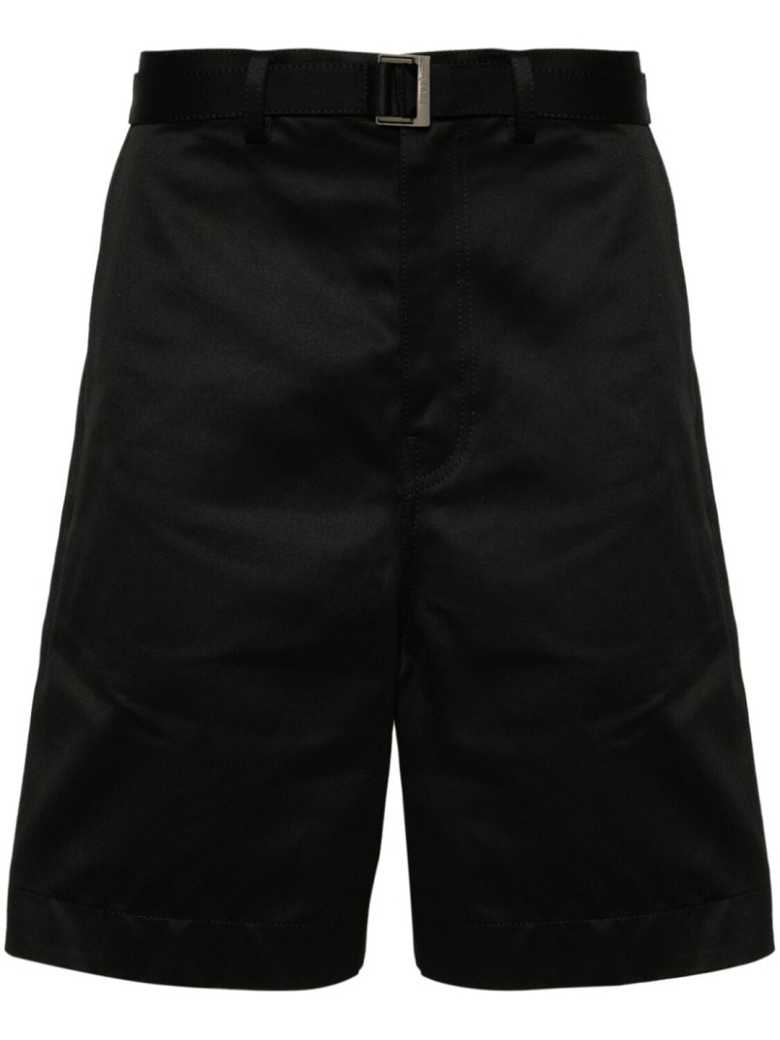 

sacai широкие шорты чинос, черный