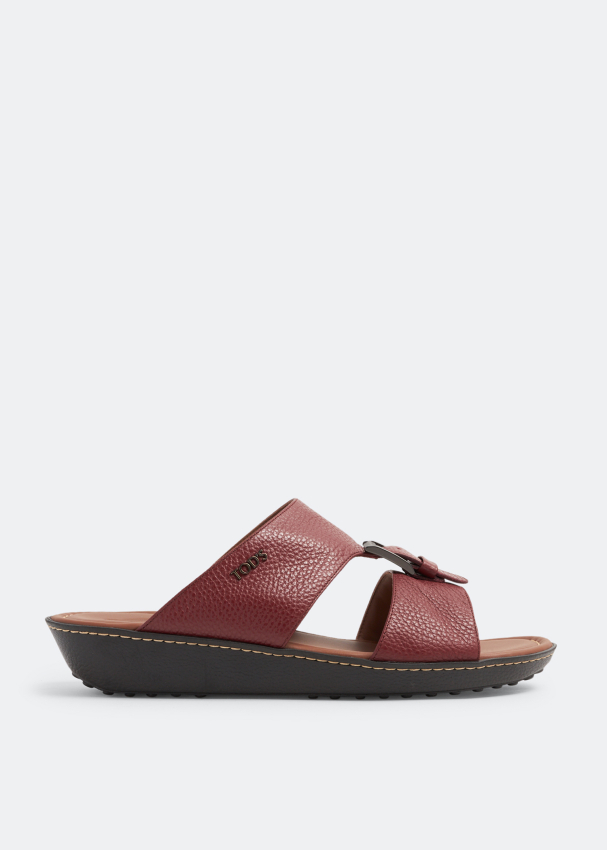 Сандалии Tod'S Buckle Leather, красный сандалии topshop keira leather western buckle черный