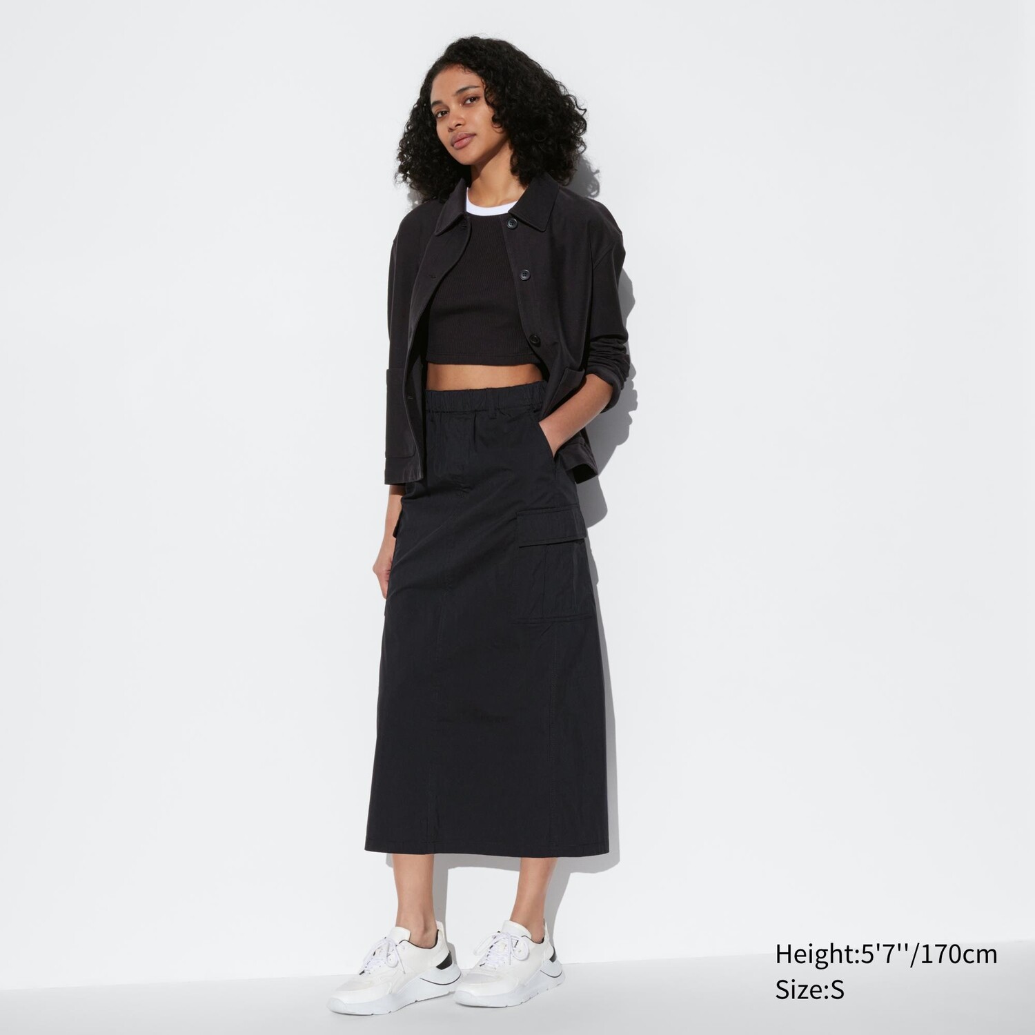 

Юбка-карго UNIQLO, черный
