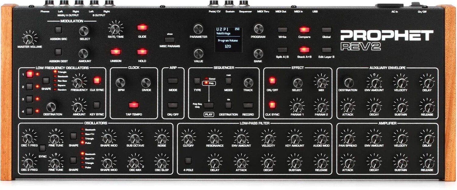 

Модуль 16-голосного полифонического аналогового синтезатора Sequential Prophet Rev2
