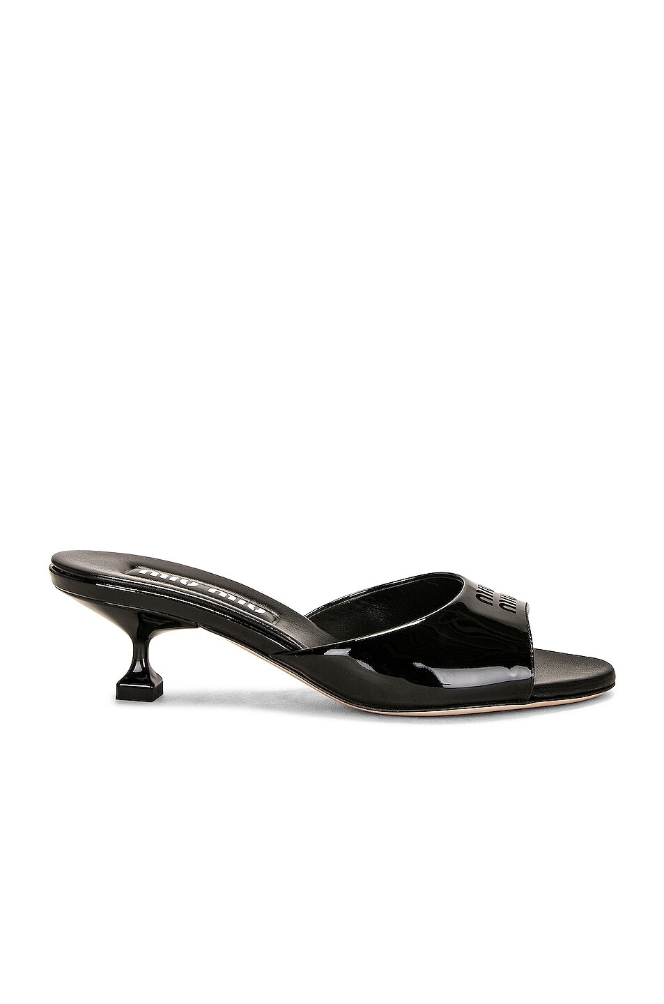 

Сандалии Miu Miu Logo Mule, неро