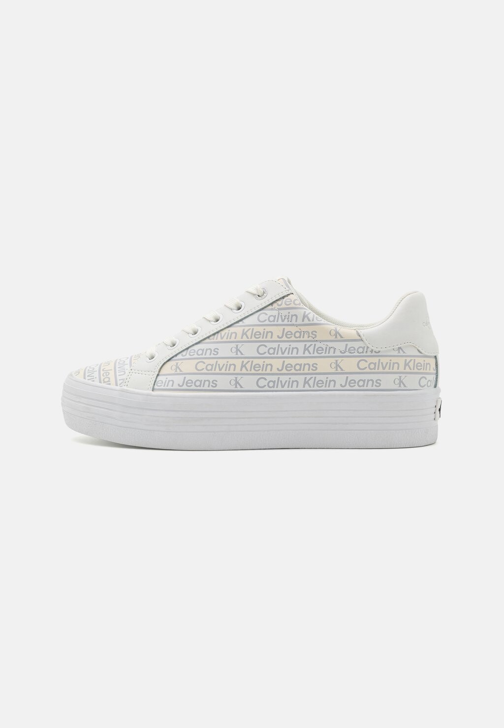 

Кроссовки Calvin Klein Jeans КЕПКА BOLD VULC FLATF AOP EN, белый/кремово-белый