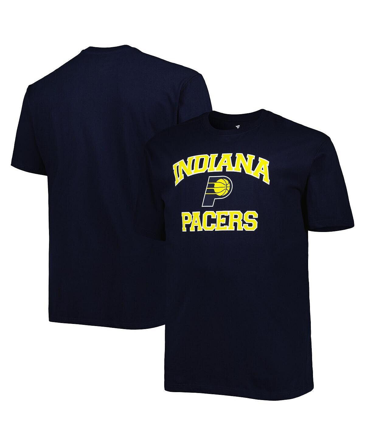 

Мужская темно-синяя футболка Indiana Pacers Big and Tall Heart and Soul Profile, Синий