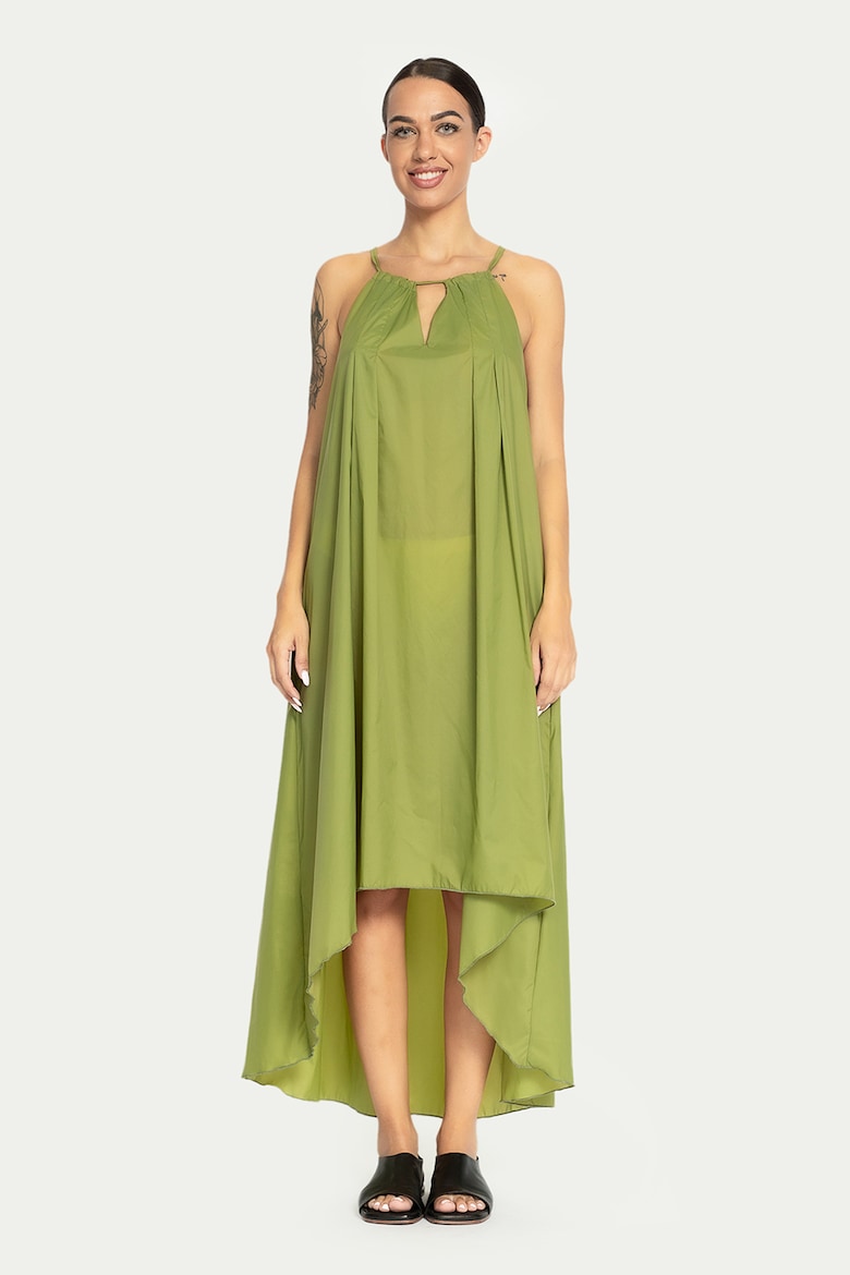 Асимметричное платье без рукавов Antonia M, зеленый