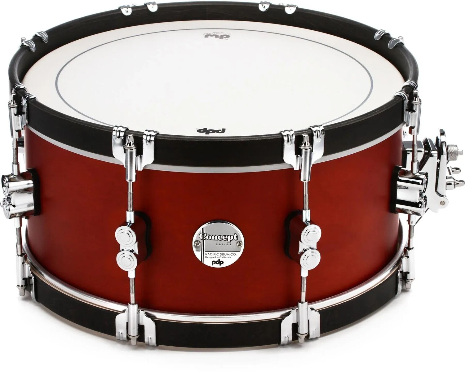 

Классический малый барабан PDP Concept Maple — 6,5 x 14 дюймов — Ox Blood с обручами из черного дерева
