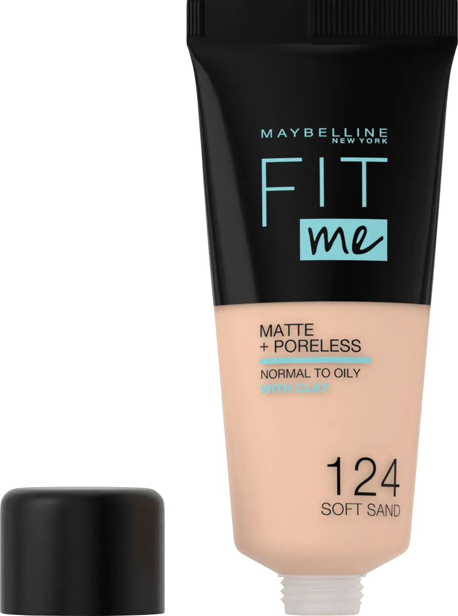 

Тональный крем Fit Me Matte Poreless 124 Мягкий песок 30 мл Maybelline New York