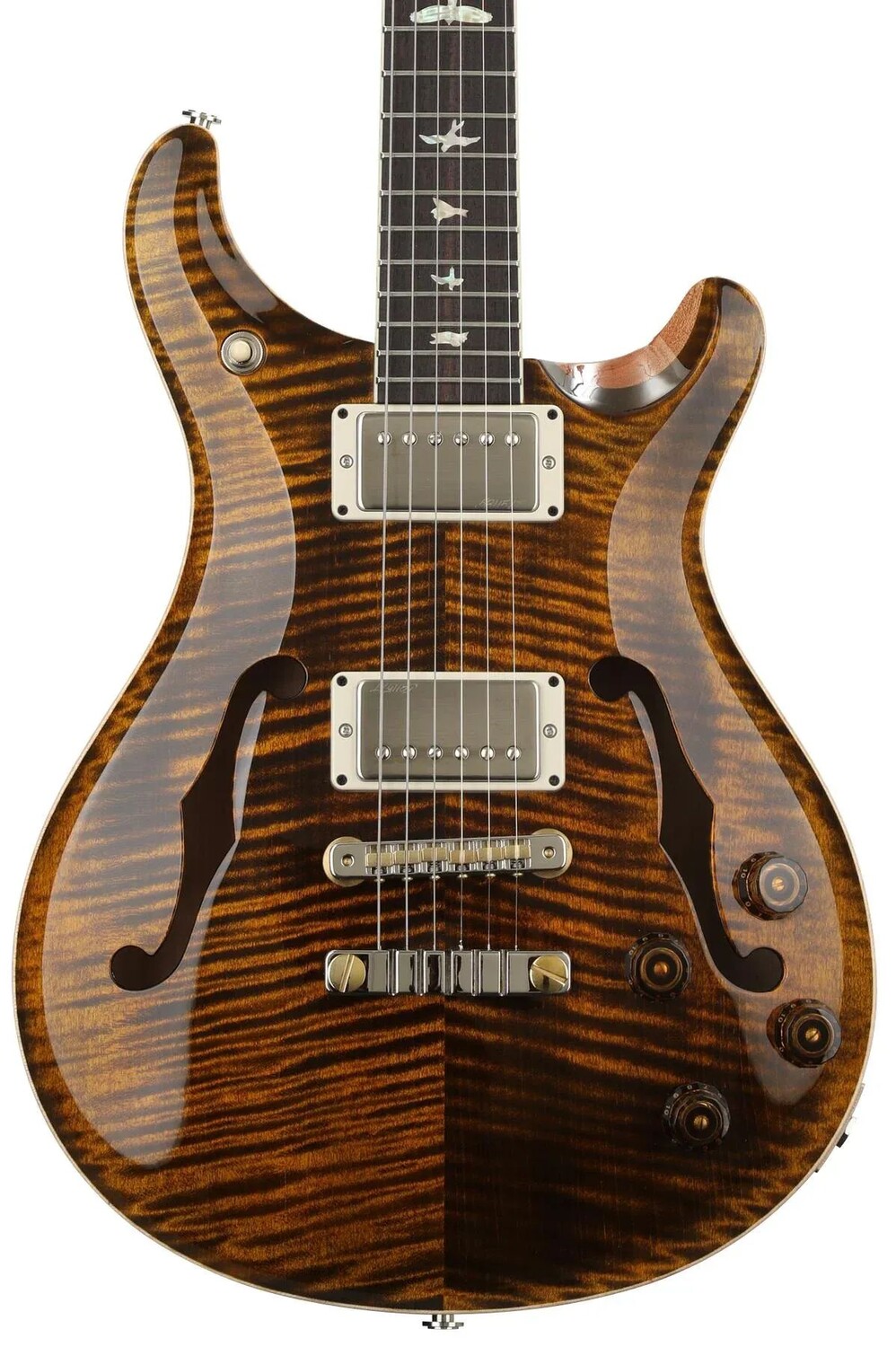 

Электрогитара PRS McCarty 594 Hollowbody II — желтый тигр