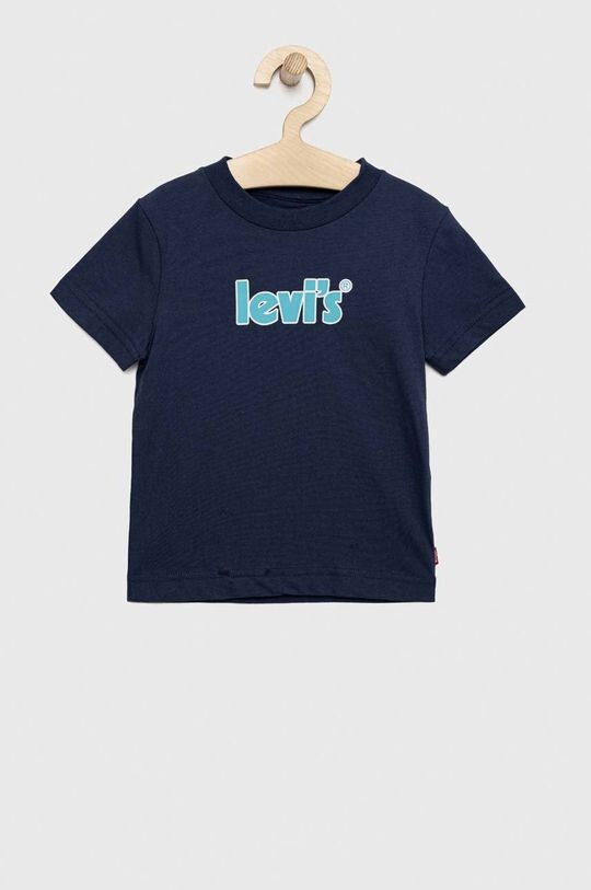 

Хлопковая футболка для детей Levi's, темно-синий