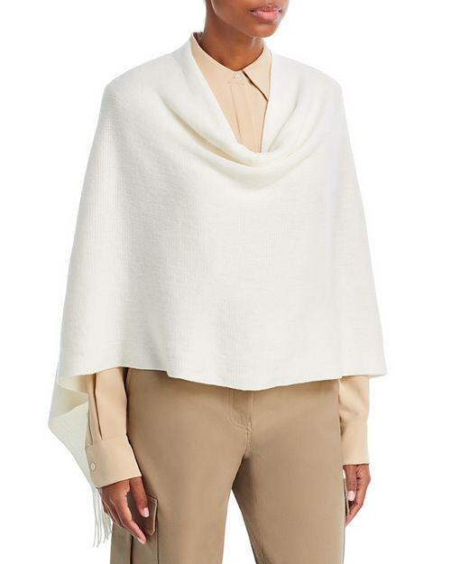 

Пончо с бахромой Essentials Echo, цвет Ivory/Cream