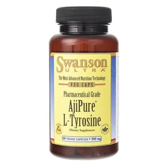 Swanson, AjiPure L-тирозин, 500 мг, 60 капсул swanson l тирозин 500 мг 60 растительных капсул