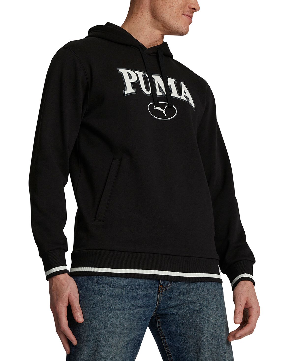 Мужская толстовка с логотипом SQUAD из матового флиса Puma