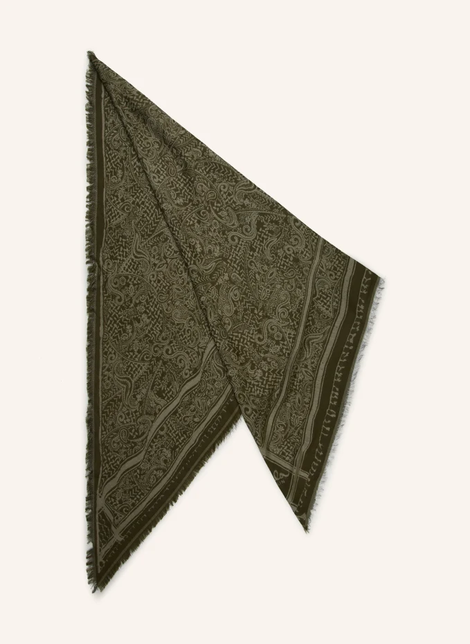 Треугольный шарф Lala Berlin, зеленый