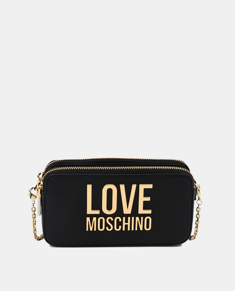 цена Черная сумка для мобильного телефона с контрастным брендингом Love Moschino, черный