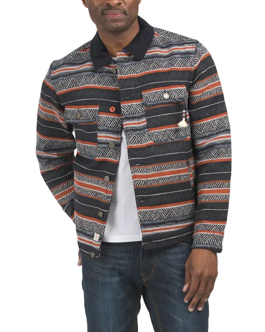 

Жаккардовая куртка дальнобойщика Scotch & Soda, цвет Multi Stripe