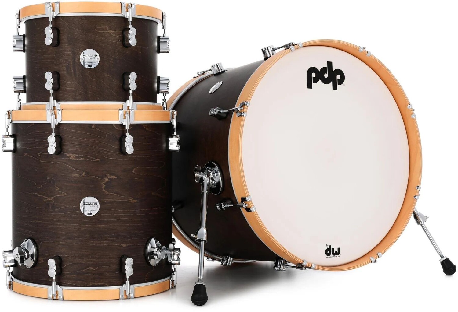 

PDP Concept Maple Classic Pack из трех частей с 22-дюймовым ударником - орех с натуральными обручами