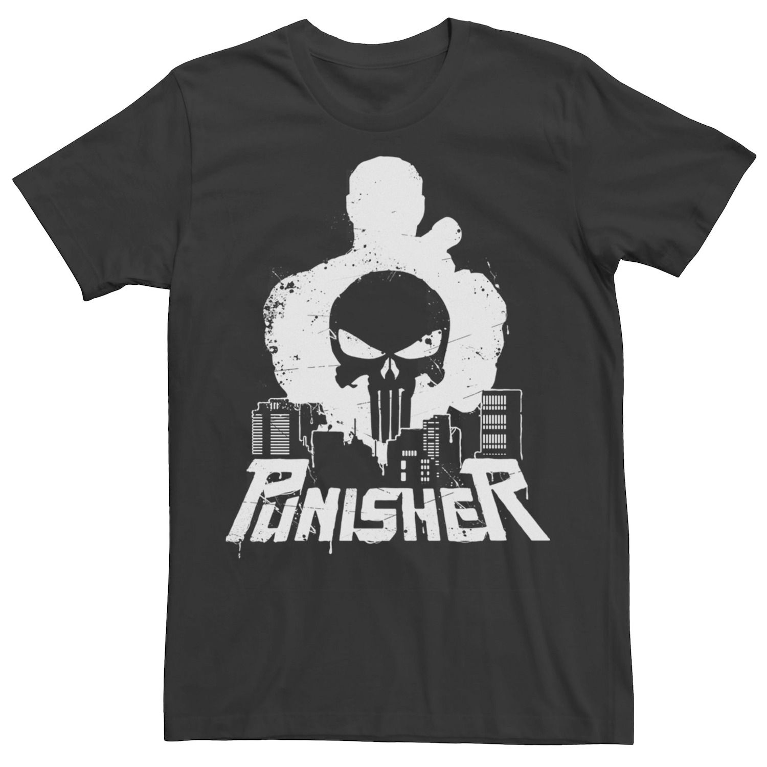 Мужская футболка с рисунком городского пейзажа Marvel The Punisher футболка мужская marvel punisher s