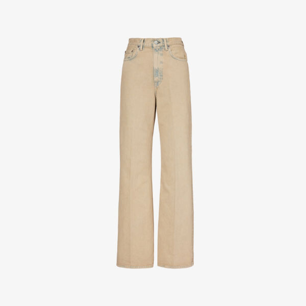 

Джинсы Brand-Patch с широкими штанинами и высокой посадкой Acne Studios, желтый