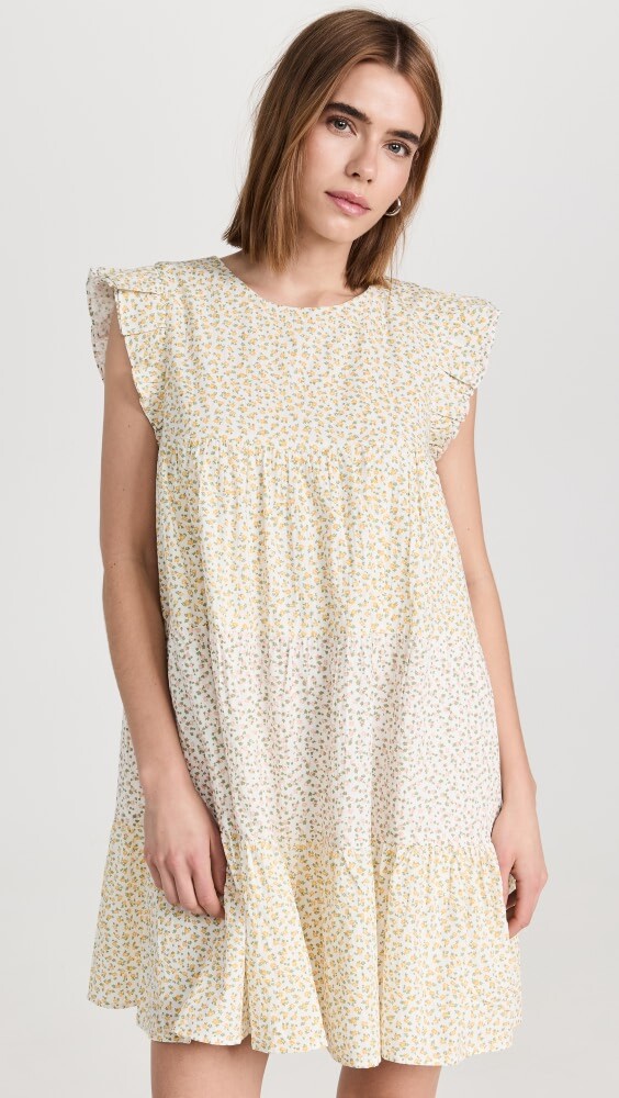

Платье мини English Factory Multi Floral Color, желтый
