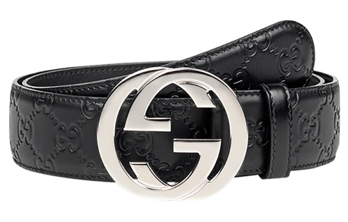 

Ремень GUCCI GG Signature ширина 4см, черный