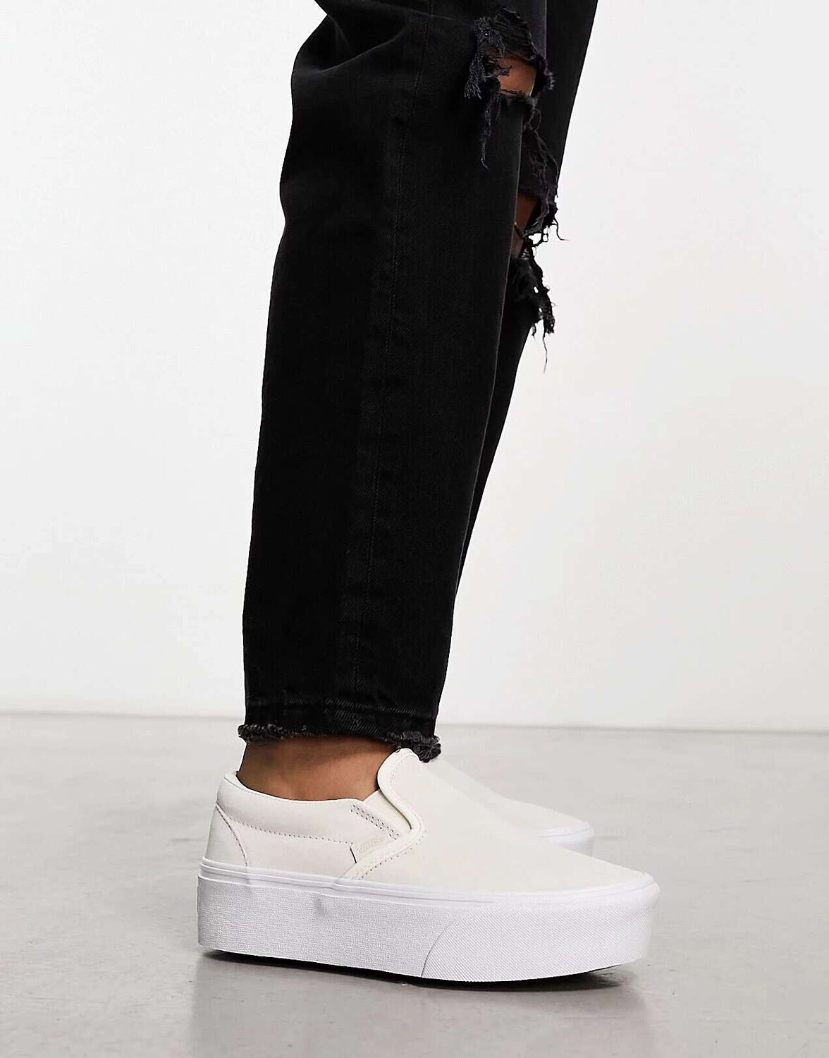 

Кремовые кроссовки Vans Classic Slip On Stackform, Бежевый