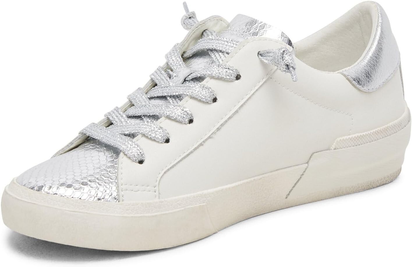 

Кроссовки Zina Dolce Vita, цвет White/Silver Recycled Leather, Белый