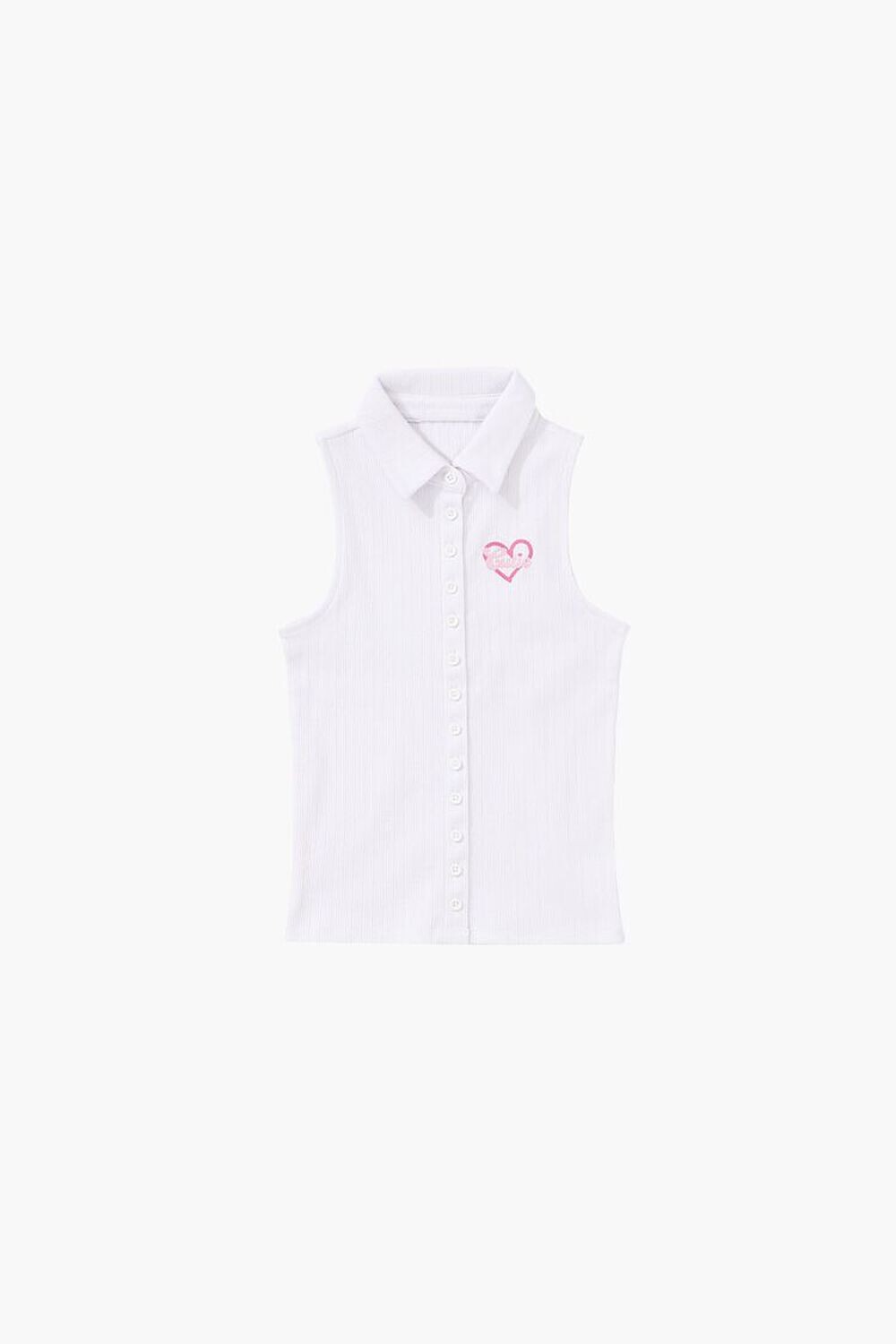 

Рубашка без рукавов для девочек Cutie Forever 21, белый