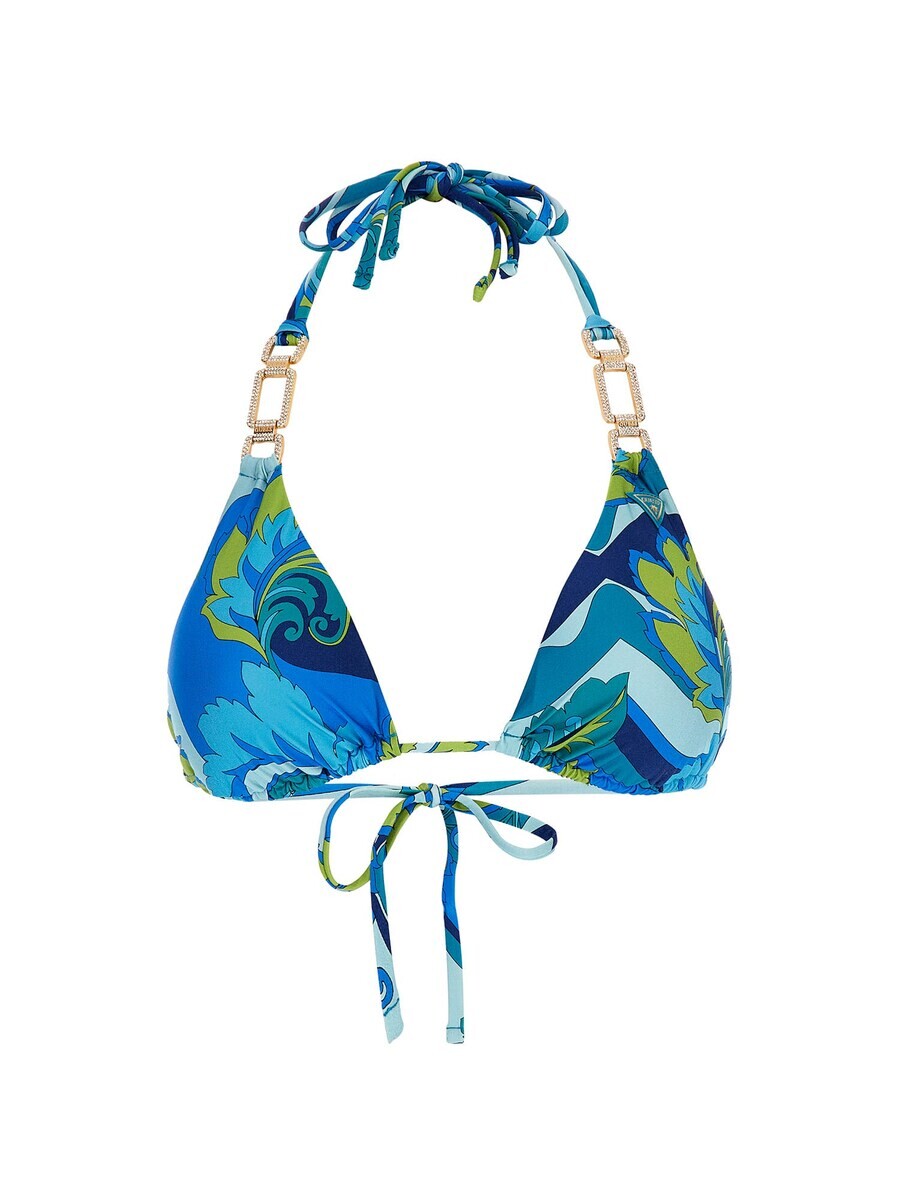 

Топ бикини GUESS Bikini Top, синий