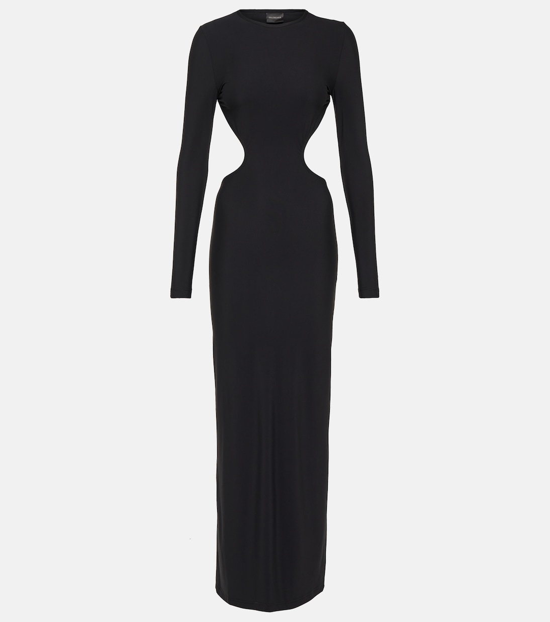 Платье с вырезом Balenciaga, черный