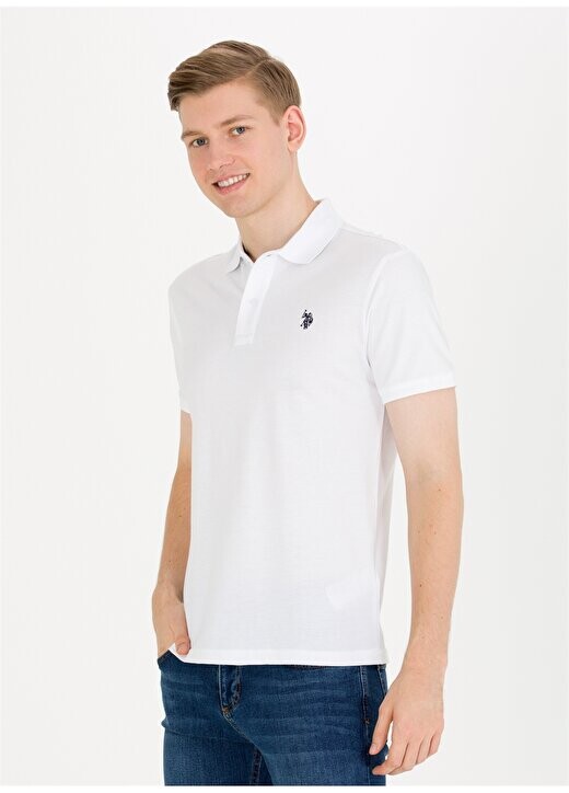 

Белая мужская футболка-поло GTP04IY023 U.S. Polo Assn., белый