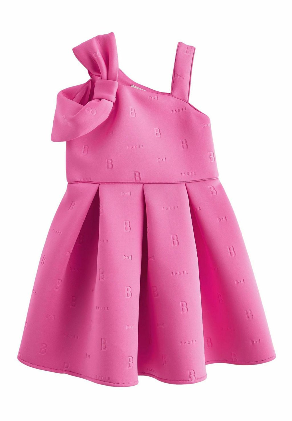Платье повседневное BOW SHOULDER EMBOSSED-REGULAR FIT Baker by Ted Baker, цвет pink