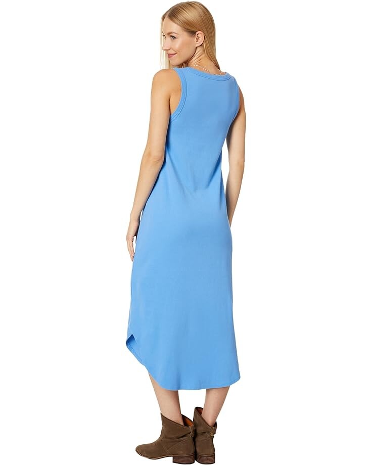 

Платье Dylan by True Grit Jude Rib Knit V-Neck Dress, цвет Capri