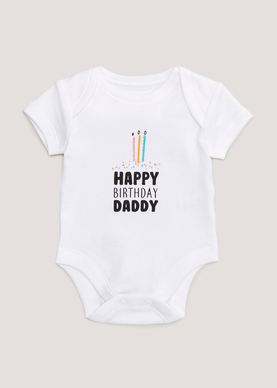 Боди Baby White Happy Birthday Daddy (Tiny Baby, 12 мес.), белый happy birthday daddy baby bodysuit birthday baby jumpsuit happy birthday dad baby outfit birthday gift for daddy