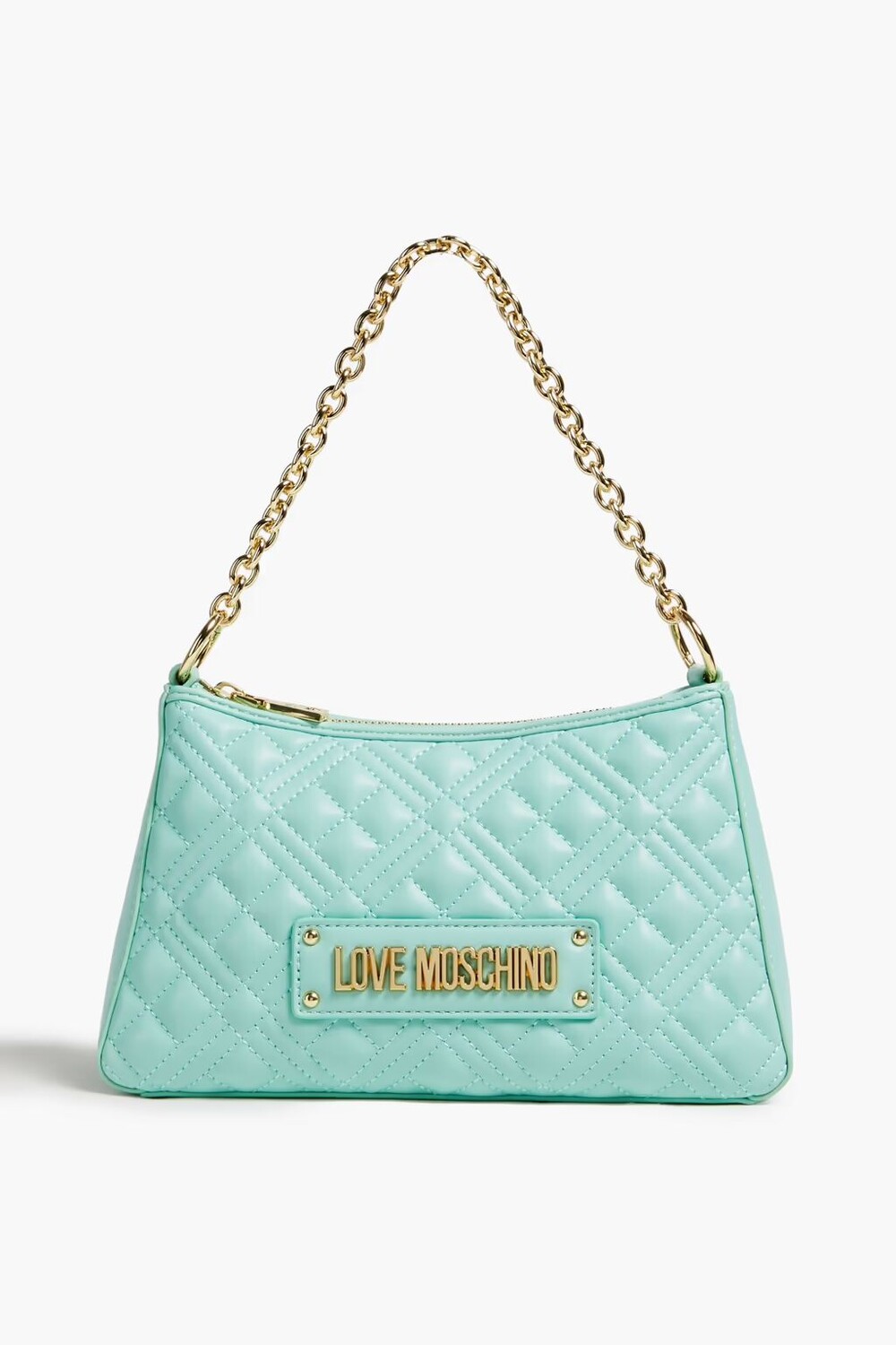 

Стеганая сумка через плечо из искусственной кожи Love Moschino, мятный