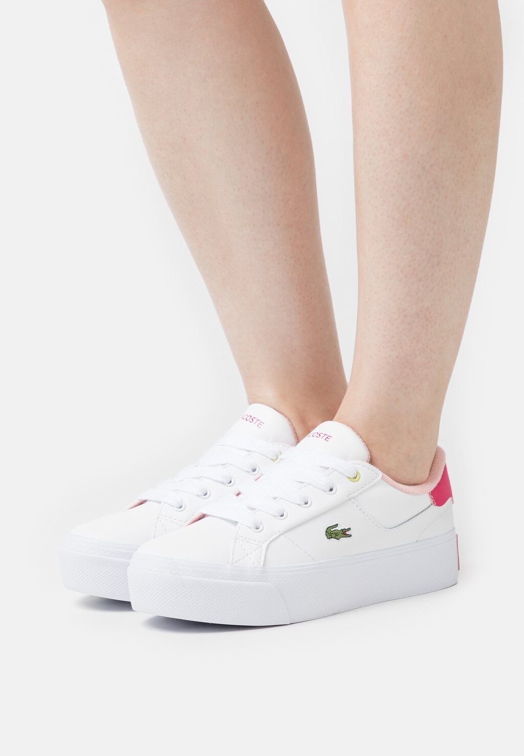 

Кроссовки Lacoste, белый/розовый