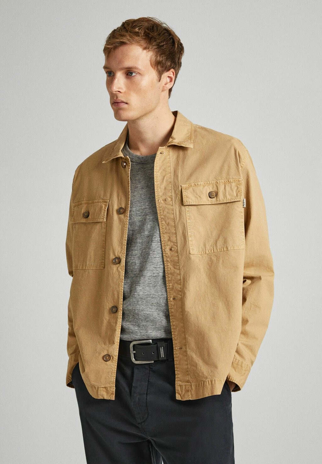 

Рубашка LELE Pepe Jeans, хаки