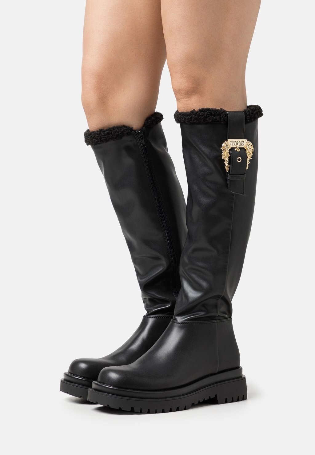 

Сапоги с платформой Versace Jeans Couture, черный