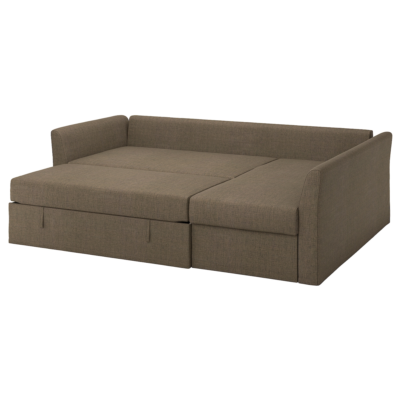 диван кровать портленд коричневый экокожа ХОЛЬМСУНД Диван-кровать угловой, Киланда серо-коричневый HOLMSUND IKEA