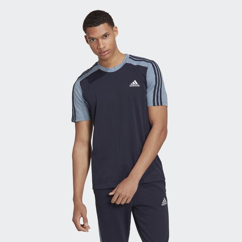 

Меланжевая футболка Essentials ADIDAS, цвет negro