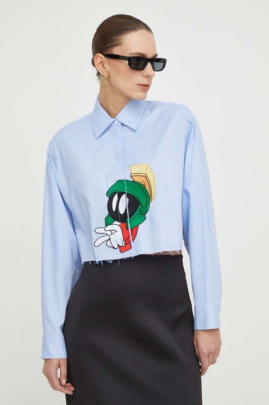 МАКС&Ко. рубашка из хлопка x CHUFY Max&Co., синий