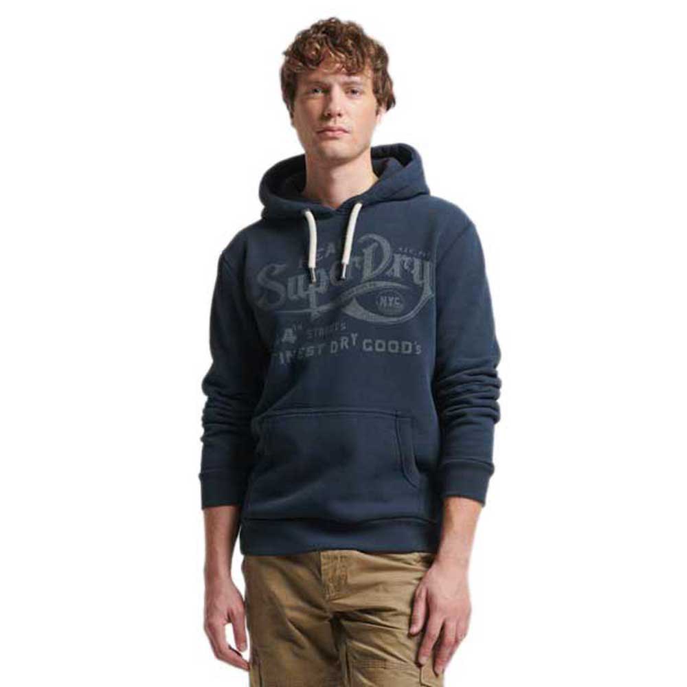 

Худи Superdry 34th Street Script, синий