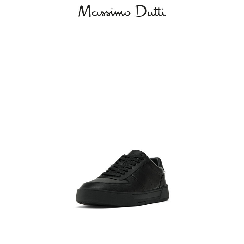 

Кроссовки мужские Massimo Dutti кожаные, черный