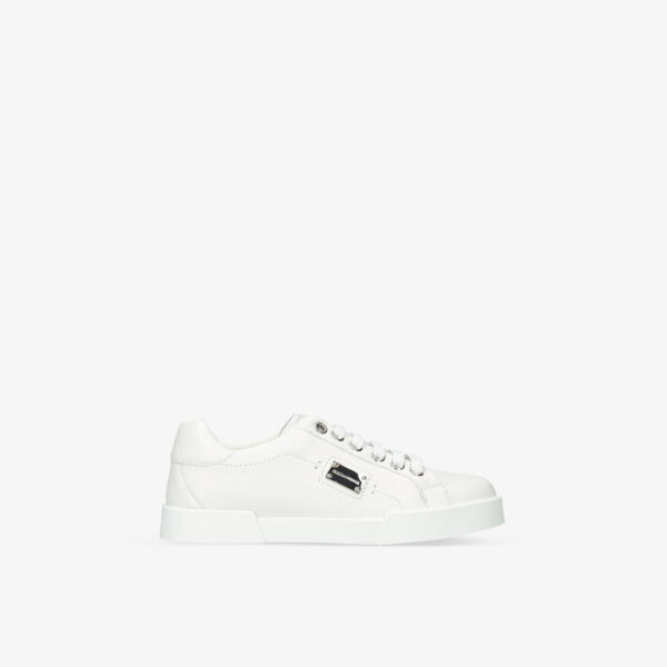 

Кожаные низкие кроссовки с логотипом, 2–7 лет Dolce & Gabbana, белый